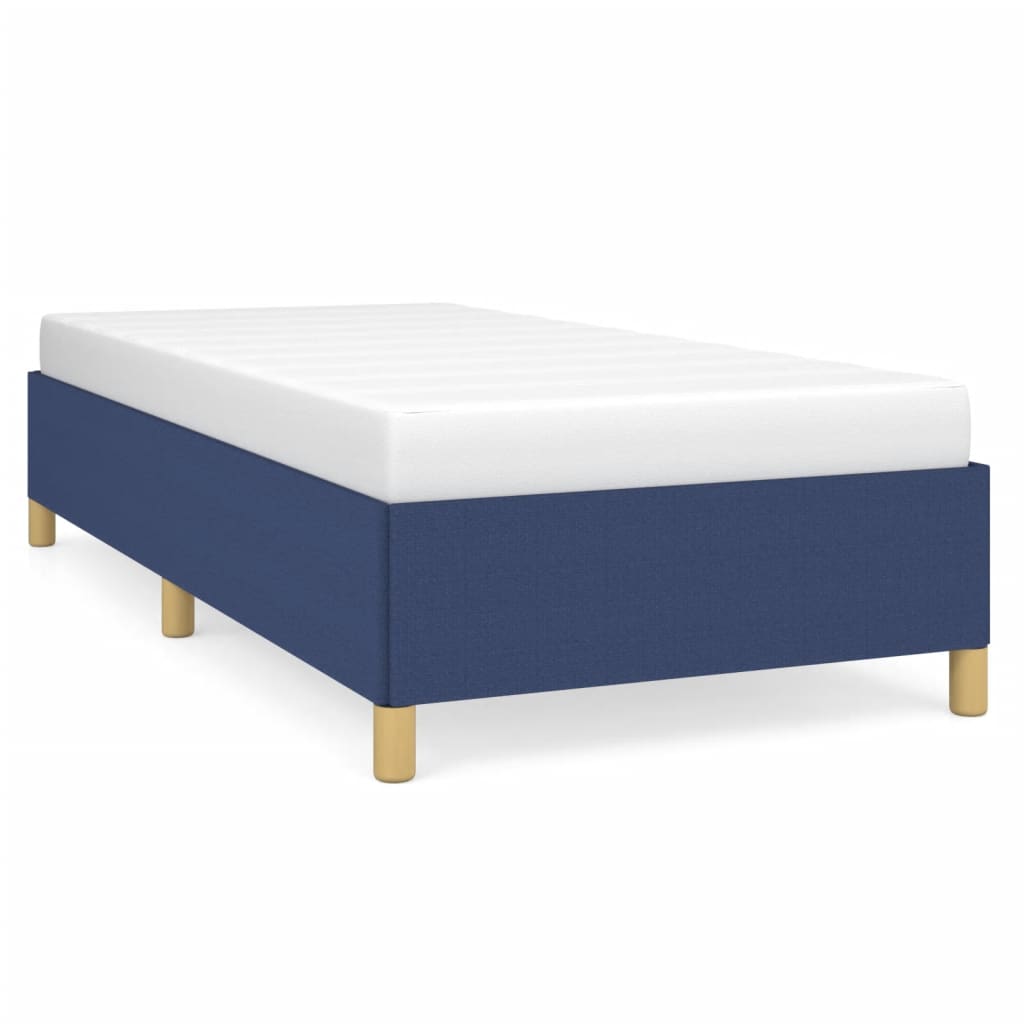 Cadru de pat, albastru, 80x200 cm, material textil - Lando
