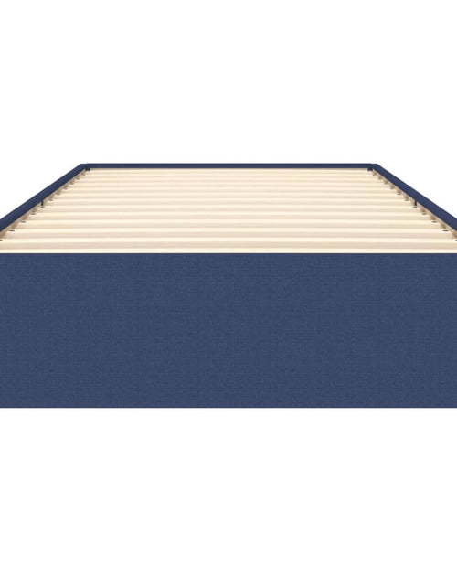 Încărcați imaginea în vizualizatorul Galerie, Cadru de pat, albastru, 80x200 cm, material textil - Lando
