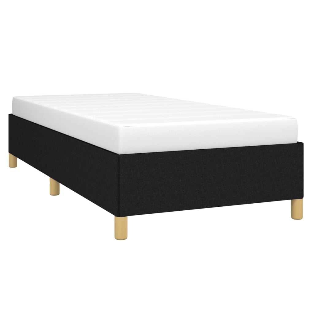 Cadru de pat, negru, 90x190 cm, material textil - Lando