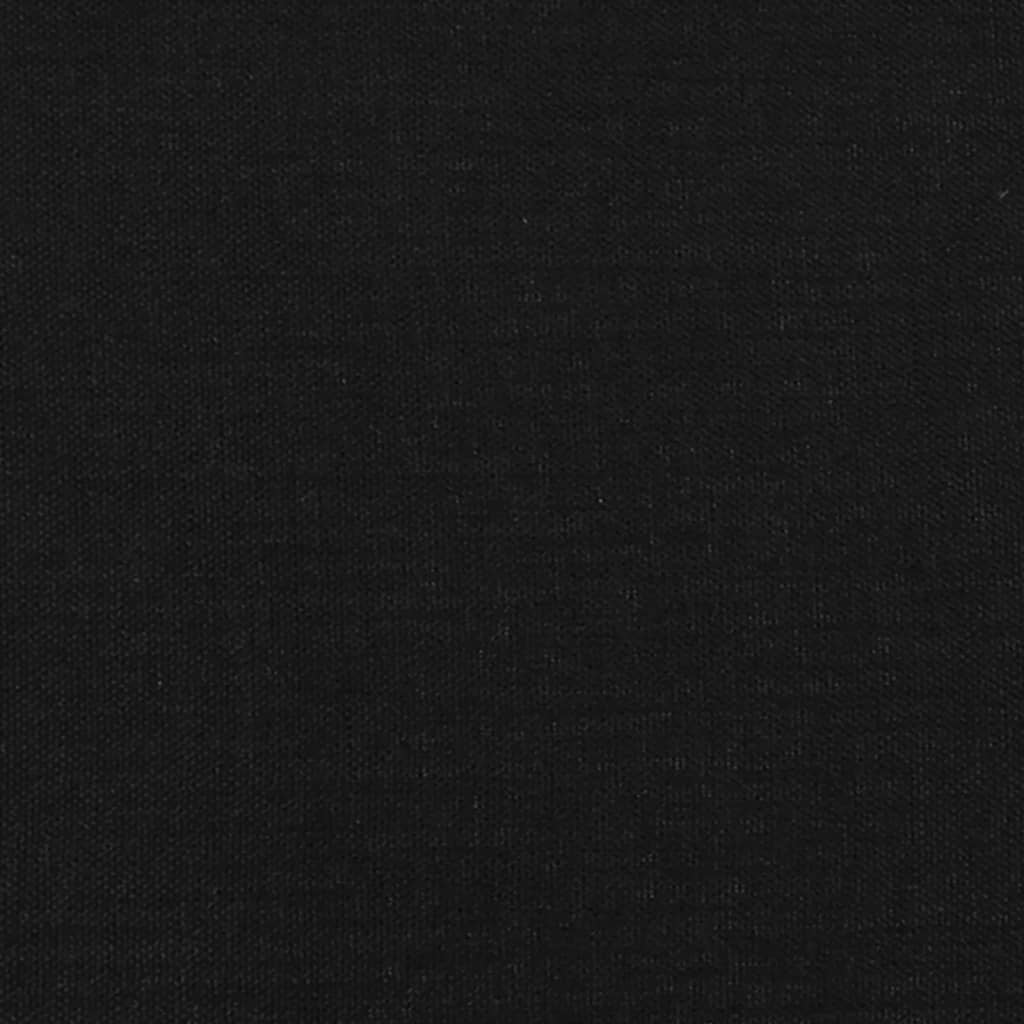 Cadru de pat, negru, 180 x 200 cm, material textil - Lando