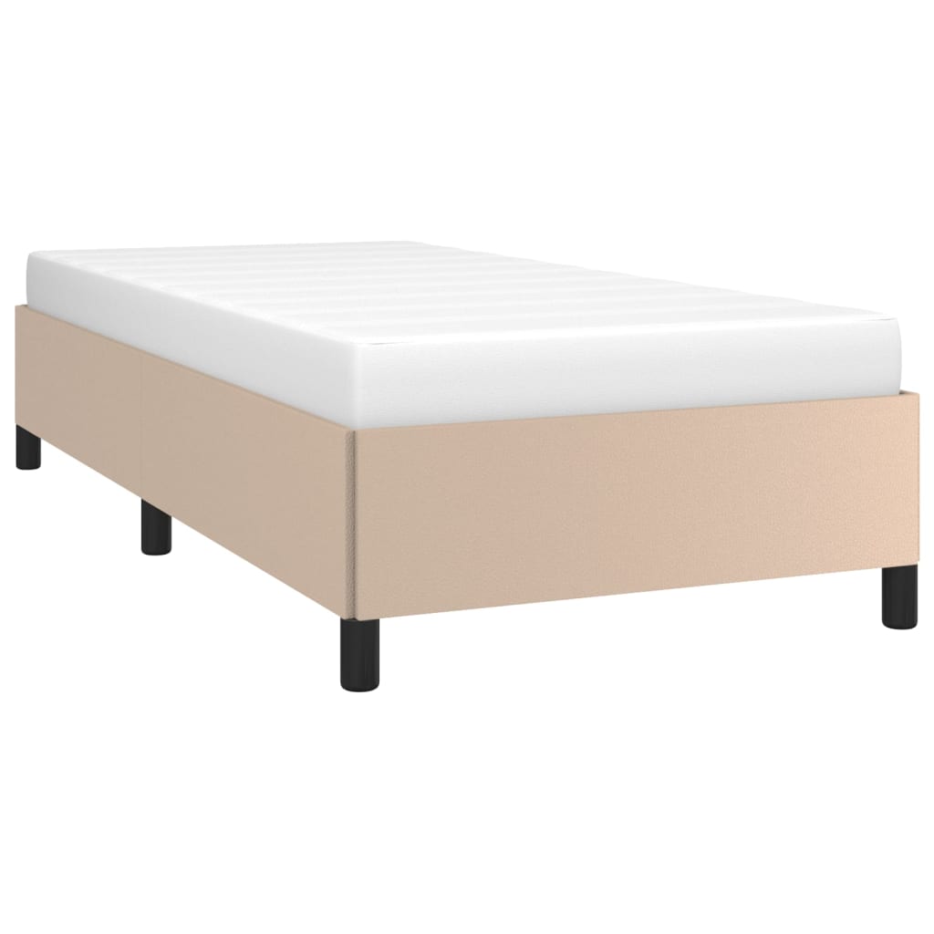 Cadru de pat, cappuccino, 80x200 cm, piele ecologică - Lando