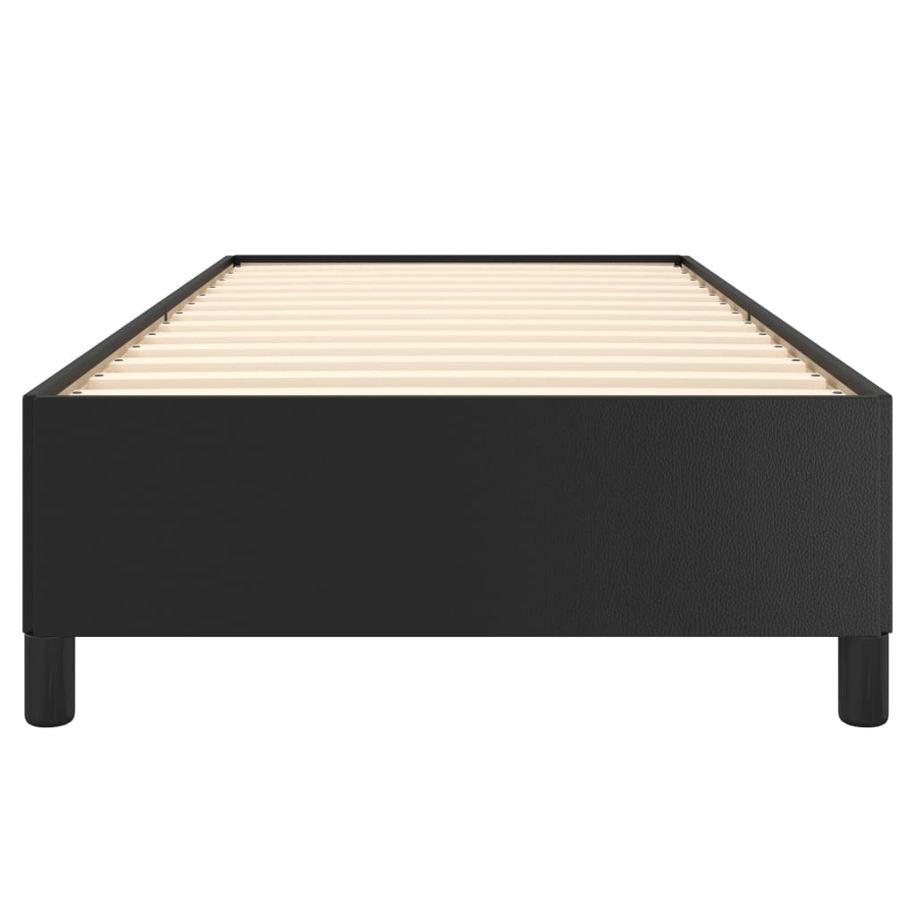 Cadru de pat, negru, 90x190 cm, piele ecologică - Lando
