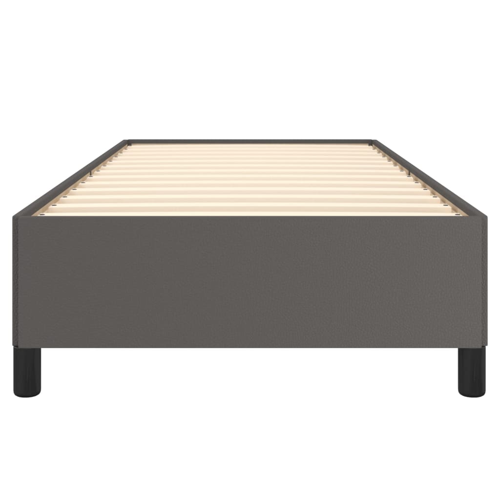 Cadru de pat, gri, 100x200 cm, piele ecologică - Lando