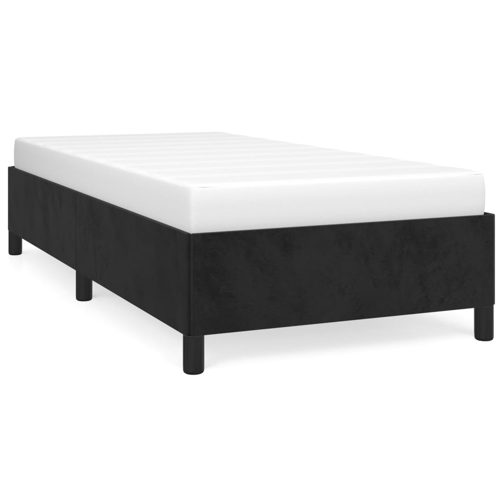 Cadru de pat, negru, 80x200 cm, catifea - Lando