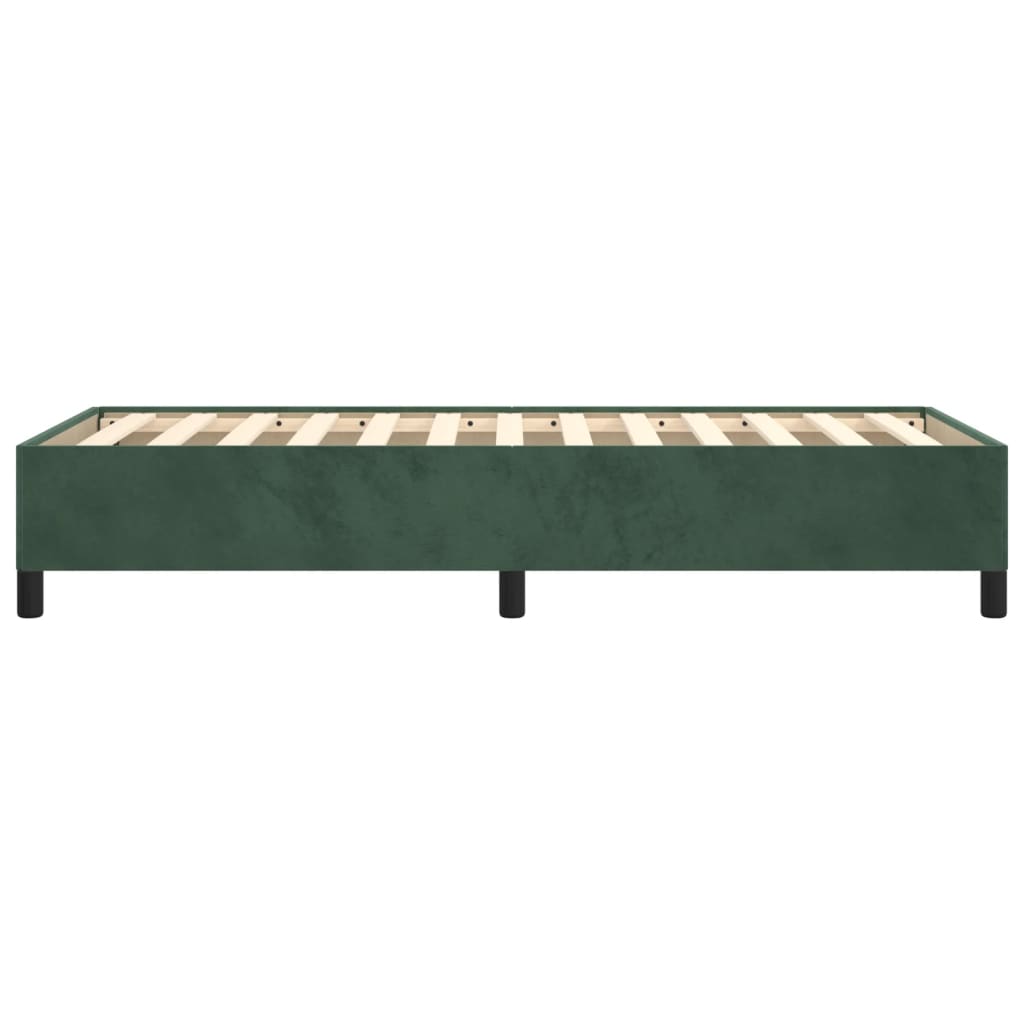 Cadru de pat, verde închis, 80x200 cm, catifea - Lando