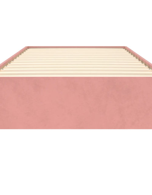 Încărcați imaginea în vizualizatorul Galerie, Cadru de pat, roz, 80x200 cm, catifea - Lando
