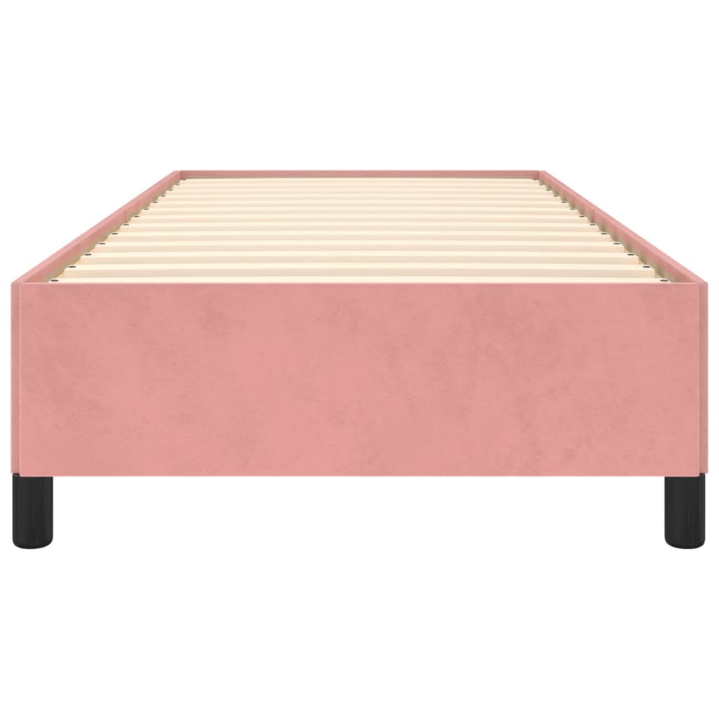 Cadru de pat, roz, 90x200 cm, catifea - Lando