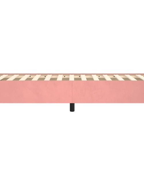 Încărcați imaginea în vizualizatorul Galerie, Cadru de pat, roz, 100x200 cm, catifea - Lando
