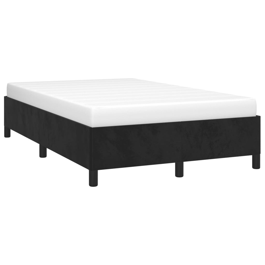 Cadru de pat, negru, 120x200 cm, catifea - Lando