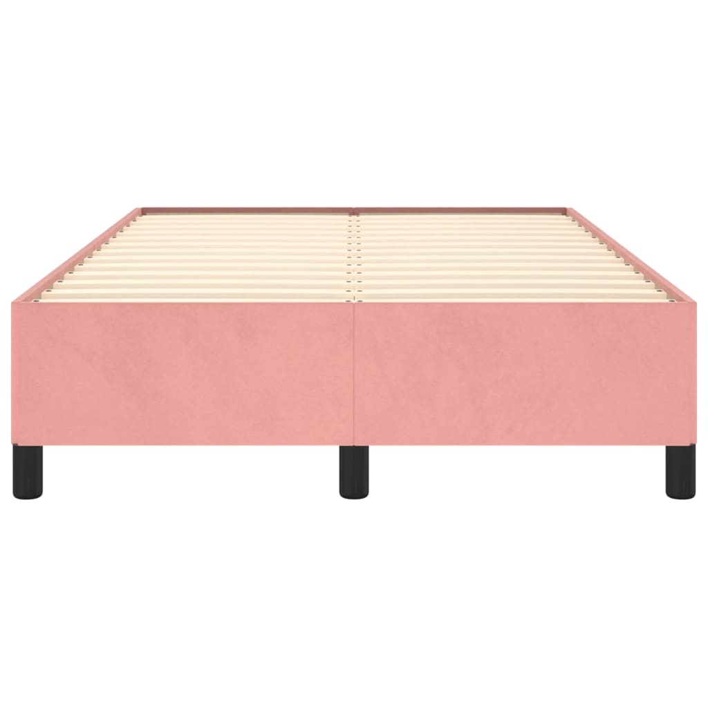 Cadru de pat, roz, 120x200 cm, catifea - Lando