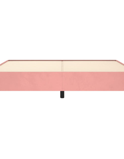 Încărcați imaginea în vizualizatorul Galerie, Cadru de pat, roz, 200x200 cm, catifea - Lando
