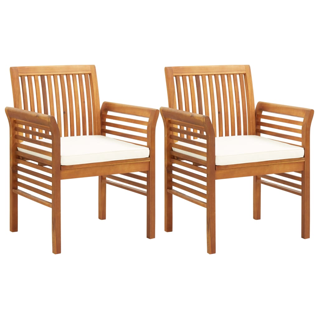 Set mobilier de exterior cu perne, 5 piese, lemn masiv acacia - Lando