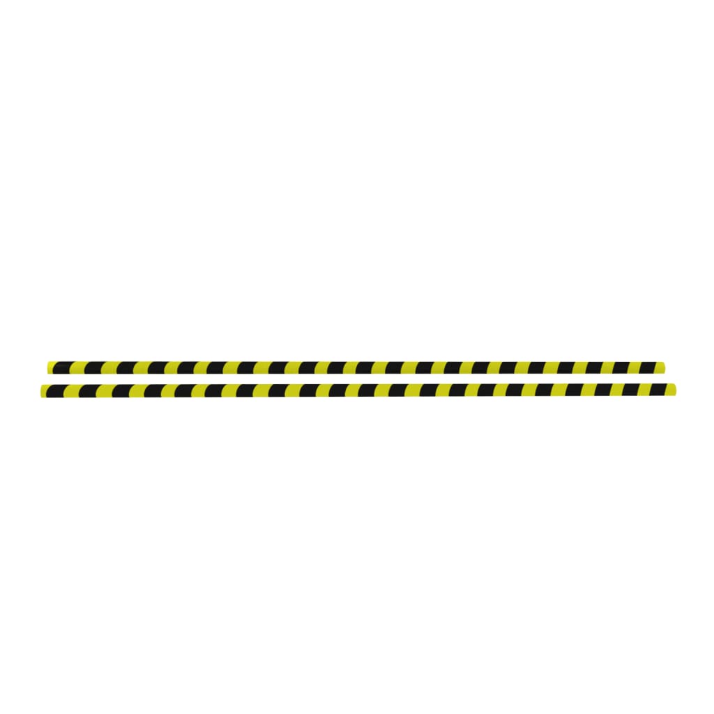 Protecții de colț, 2 buc., galben și negru, 4 x 4 x 104 cm, PU Lando - Lando