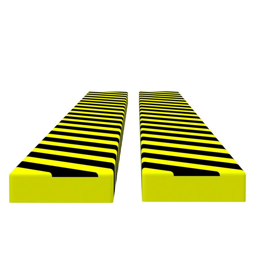Protecții de colț, 2 buc., galben și negru, 6x2x101,5 cm, PU Lando - Lando