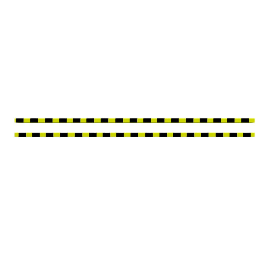 Protecții de colț, 2 buc., galben și negru, 6x2x101,5 cm, PU Lando - Lando