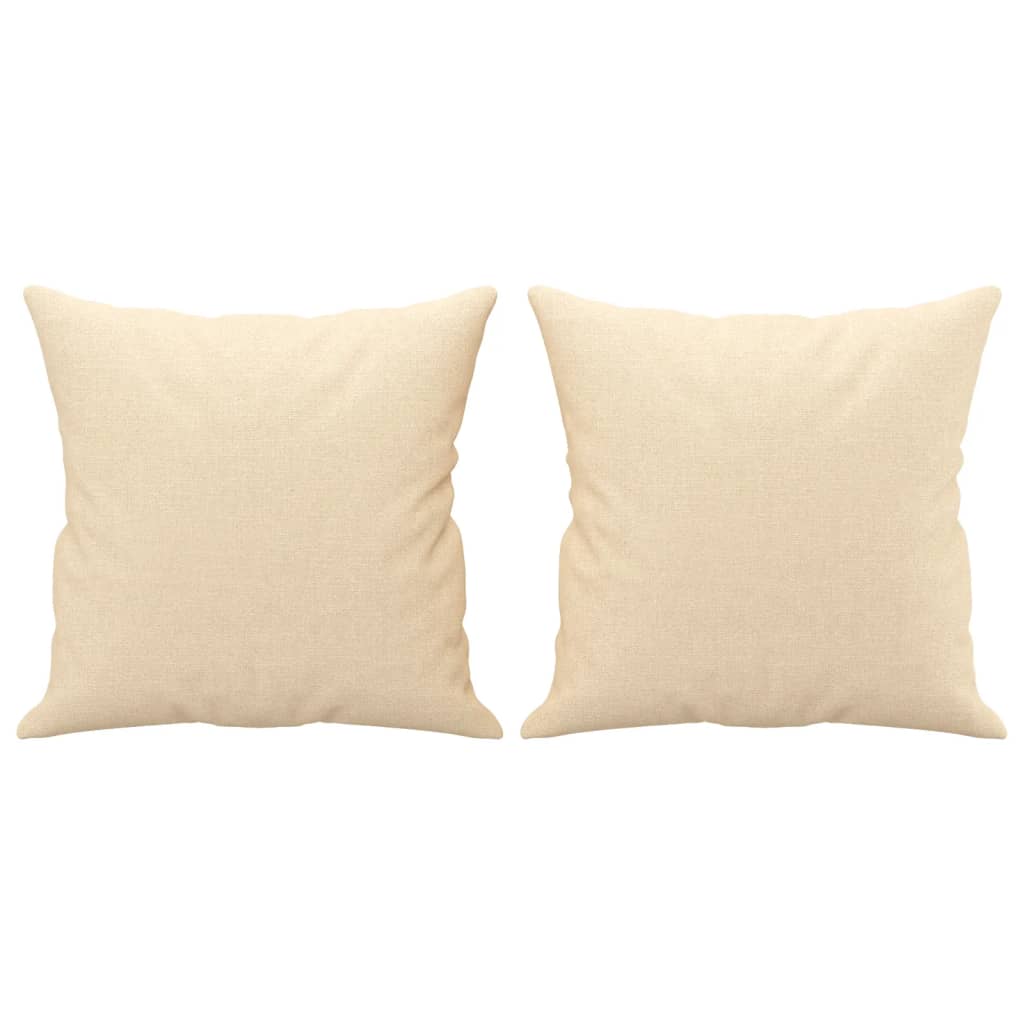 Perne decorative 2 buc. crem 40x40 cm, material textil - Lando
