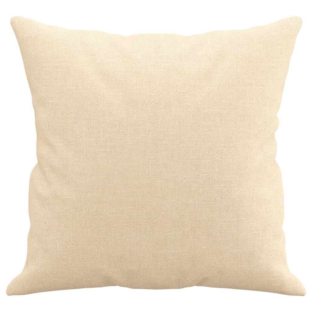 Perne decorative 2 buc. crem 40x40 cm, material textil - Lando