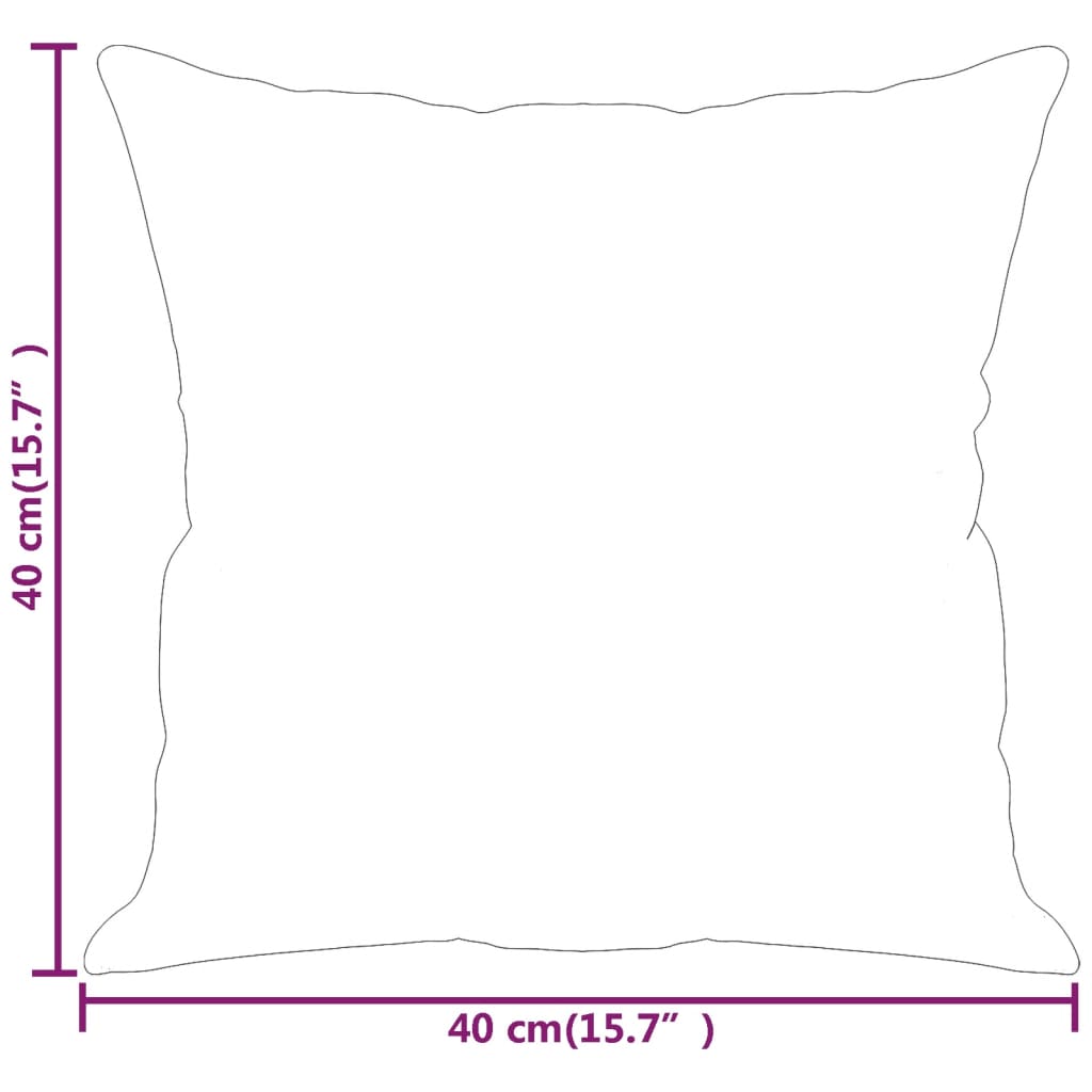 Perne decorative 2 buc. crem 40x40 cm, material textil - Lando