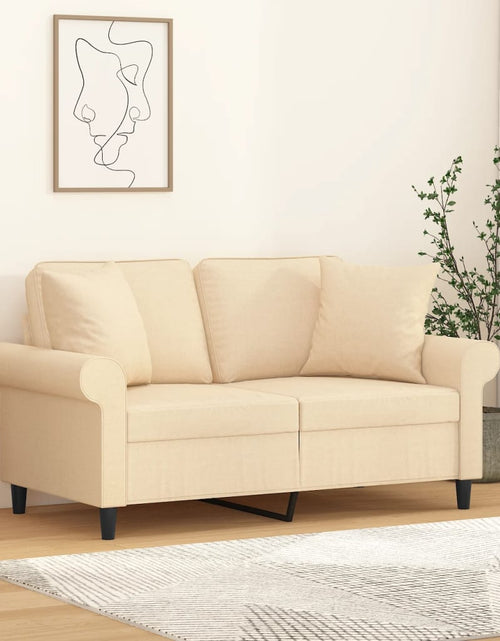 Încărcați imaginea în vizualizatorul Galerie, Perne decorative 2 buc. crem 40x40 cm, material textil - Lando
