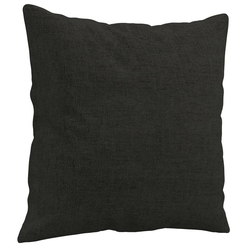 Perne decorative, 2 buc., negru, 40 x 40 cm, material textil Lando - Lando