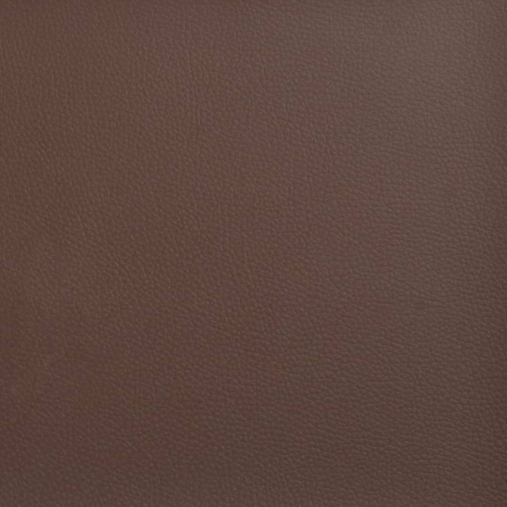 Perne decorative, 2 buc., maro, 40x40 cm, piele ecologică Lando