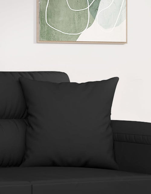 Încărcați imaginea în vizualizatorul Galerie, Perne decorative, 2 buc., negru, 40x40 cm, microfibră Lando - Lando
