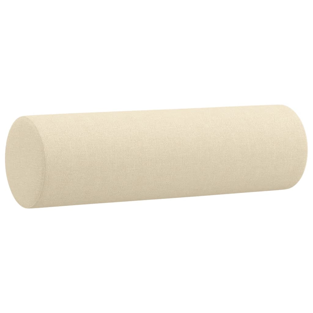 Perne decorative, 2 buc., crem, Ø15x50 cm, textil - Lando