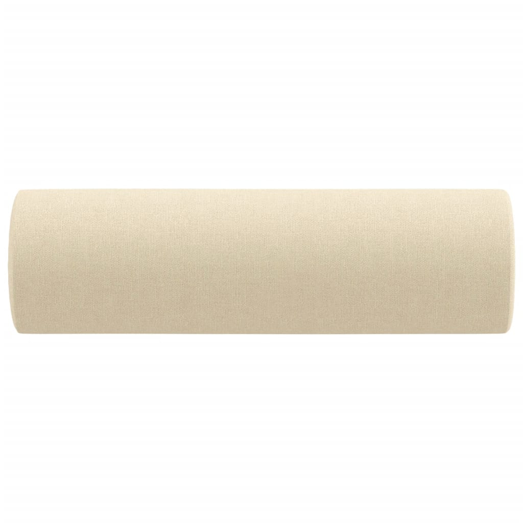 Perne decorative, 2 buc., crem, Ø15x50 cm, textil - Lando