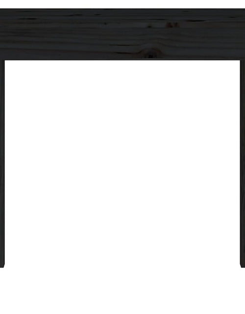 Загрузите изображение в средство просмотра галереи, Masă consolă, negru, 80x40x75 cm, lemn masiv de pin Lando - Lando
