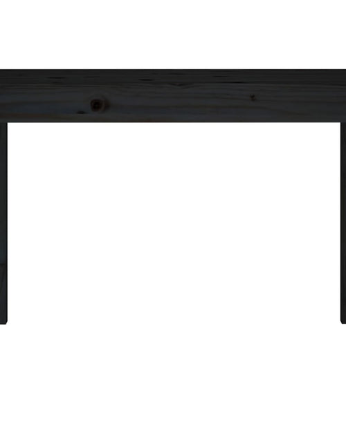 Încărcați imaginea în vizualizatorul Galerie, Masă de sufragerie, negru, 110x55x75 cm, lemn masiv de pin - Lando
