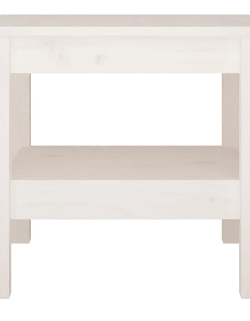 Încărcați imaginea în vizualizatorul Galerie, Măsuță de cafea, alb, 45x45x40 cm, lemn masiv de pin Lando - Lando
