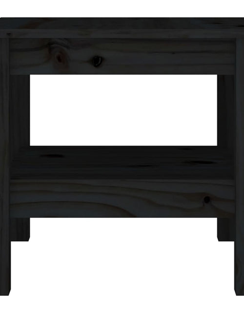 Încărcați imaginea în vizualizatorul Galerie, Măsuță de cafea, negru, 45x45x40 cm, lemn masiv de pin Lando - Lando
