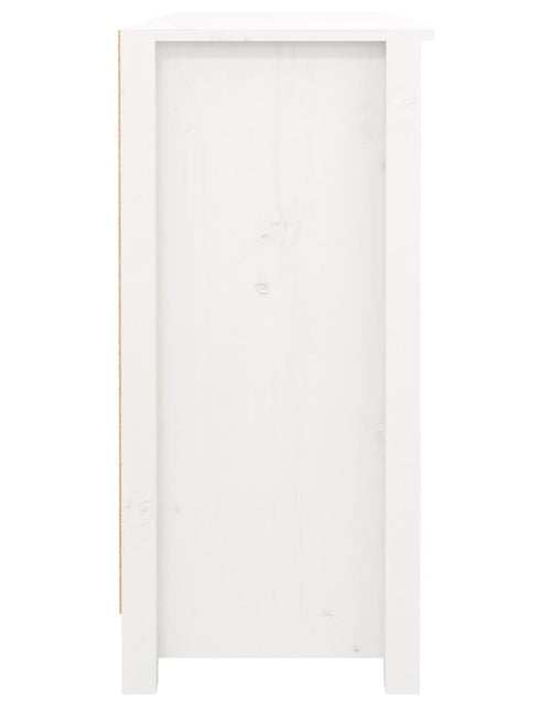Încărcați imaginea în vizualizatorul Galerie, Servantă, alb, 100x35x74,5 cm, lemn masiv de pin Lando - Lando
