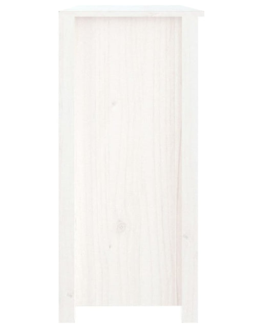 Загрузите изображение в средство просмотра галереи, Servantă, alb, 100x35x74 cm, lemn masiv de pin Lando - Lando
