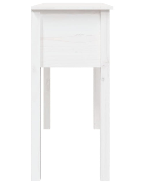 Загрузите изображение в средство просмотра галереи, Masă consolă, alb, 100x35x75 cm, lemn masiv de pin Lando - Lando
