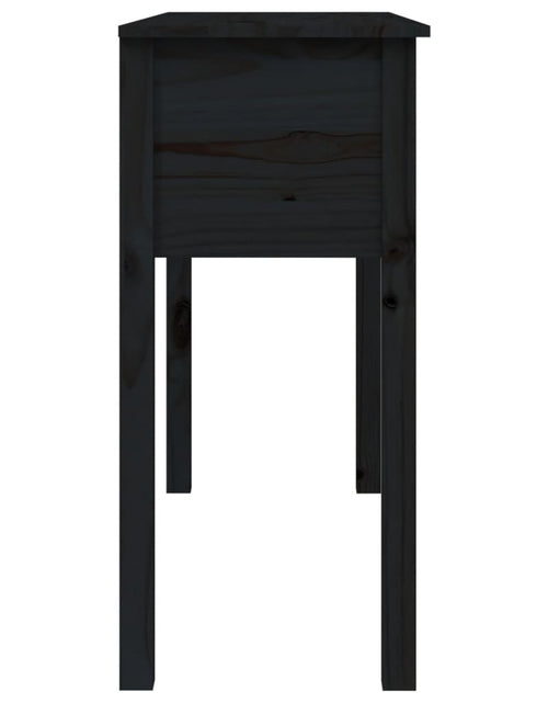 Загрузите изображение в средство просмотра галереи, Masă consolă, negru, 100x35x75 cm, lemn masiv de pin Lando - Lando
