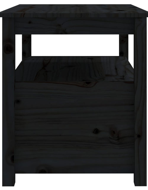Încărcați imaginea în vizualizatorul Galerie, Măsuță de cafea, negru, 71x49x55 cm, lemn masiv de pin Lando - Lando
