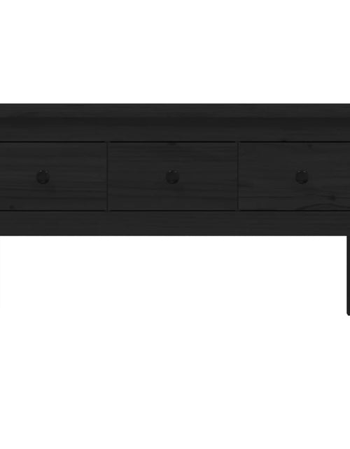 Загрузите изображение в средство просмотра галереи, Măsuță de cafea, negru, 102x49x55 cm, lemn masiv de pin Lando - Lando
