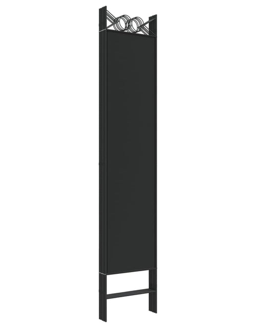 Загрузите изображение в средство просмотра галереи, Paravan de cameră cu 6 panouri, negru, 240x200 cm, textil - Lando
