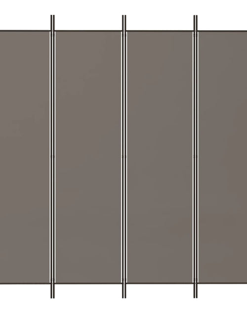 Загрузите изображение в средство просмотра галереи, Paravan de cameră cu 4 panouri, antracit, 200x200 cm, textil - Lando
