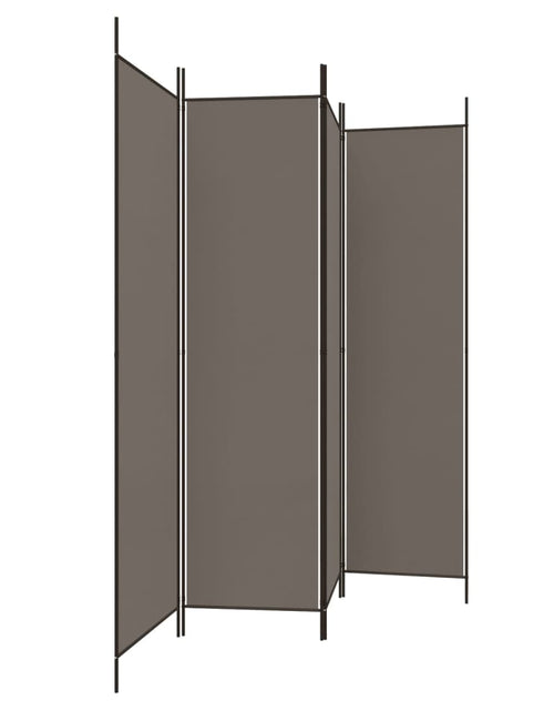 Загрузите изображение в средство просмотра галереи, Paravan de cameră cu 4 panouri, antracit, 200x200 cm, textil - Lando
