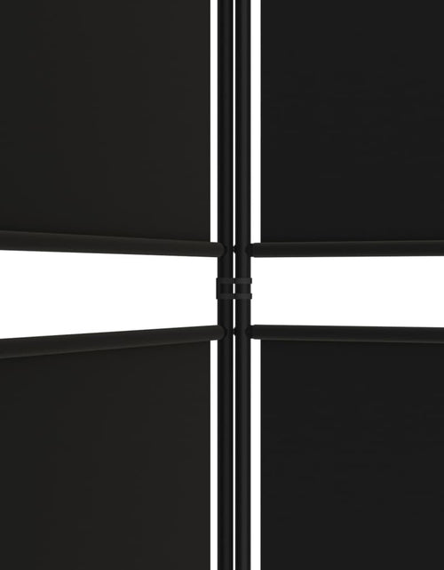 Загрузите изображение в средство просмотра галереи, Paravan de cameră cu 5 panouri, negru, 250x200 cm, textil - Lando
