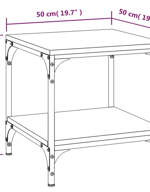Загрузите изображение в средство просмотра галереи, Măsuță de cafea, gri sonoma, 50x50x40 cm, lemn prelucrat Lando - Lando
