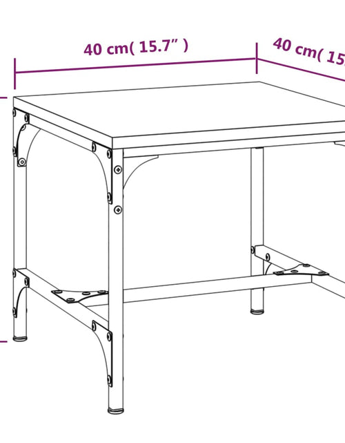 Încărcați imaginea în vizualizatorul Galerie, Mese laterale 2 buc. gri sonoma 40x40x35 cm lemn prelucrat Lando - Lando
