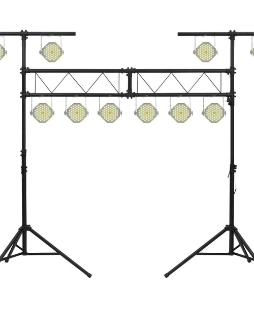 Загрузите изображение в средство просмотра галереи, Suport de reflector, negru, 338x115x(180-300) cm, oțel Lando - Lando
