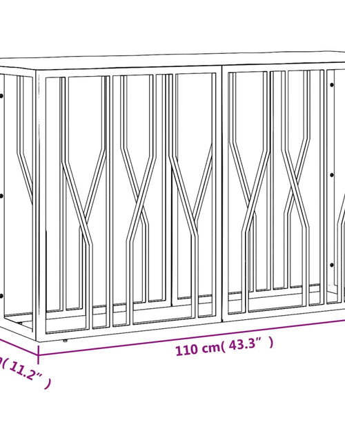 Încărcați imaginea în vizualizatorul Galerie, Consolă din oțel inoxidabil și lemn masiv reciclat - Lando
