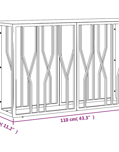 Загрузите изображение в средство просмотра галереи, Măsuță consolă, argintiu, oțel inoxidabil/lemn masiv reciclat Lando - Lando
