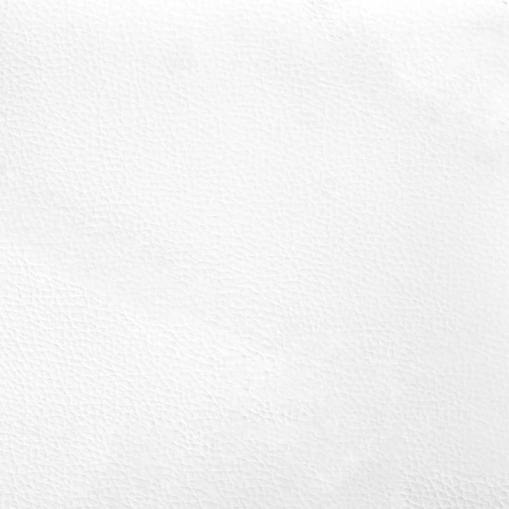 Fotoliu de birou rabatabil, alb, piele ecologică - Lando