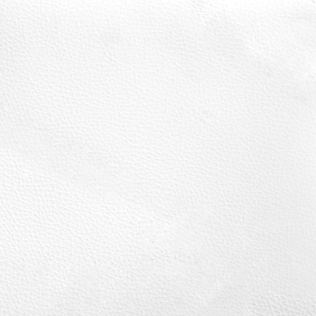 Fotoliu de birou rabatabil, alb, piele ecologică - Lando