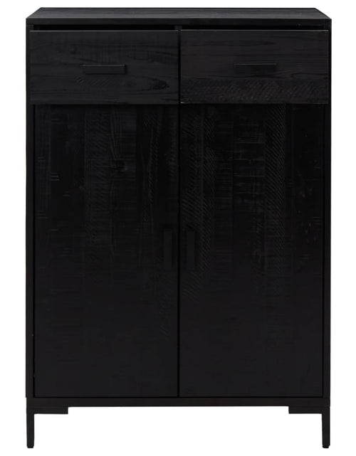 Încărcați imaginea în vizualizatorul Galerie, Pantofar, negru, 75x40x110 cm, lemn masiv de pin - Lando
